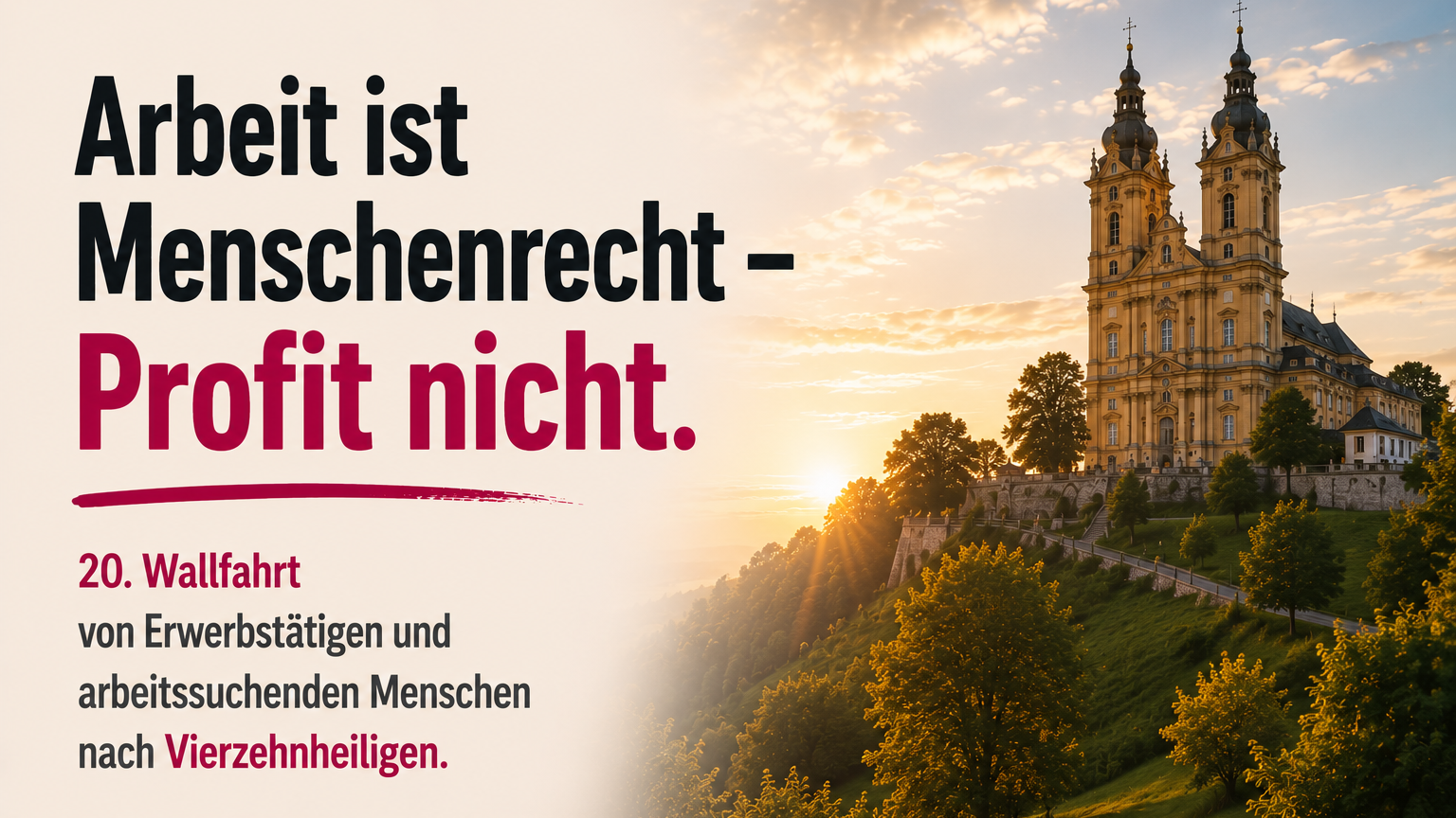 20. Wallfahrt nach Vierzehnheiligen